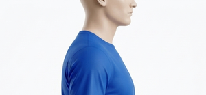 Men's Blue Crew Neck Short Sleeve Solid Color Polyester Soccer Jersey Set Regular Fit Moisture Wicking All Seasons Athletic Wear - Product Image 6