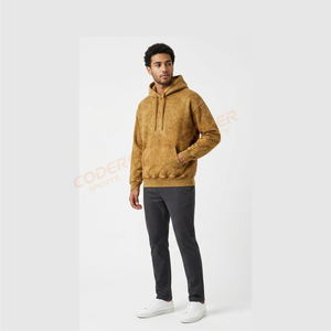 Sudadera con Capucha Bordada y Estampada para Hombre, 100% Algodón, Estilo Urbano Vintage, Efecto Desgastado, Personalizable, Otoño - Product Image 6