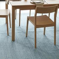 Tapis de luxe en laine bleu clair noué à la main, motif floral classique, design texturé, longue durée, épaisseur moyenne