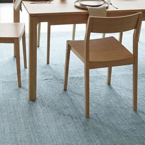 Alfombra de Lana de Lujo Azul Claro, Tejida a Mano, Diseño Minimalista con Textura Lisa, Alfombra Decorativa para Sala de Estar y Dormitorio - Product Image 4