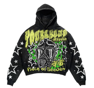Sudaderas con Capucha Cortas de Invierno al por Mayor, Diseños Personalizados, Logotipo Impreso DTG, Dobladillo Corto Oversize, 100% Algodón Polar Transpirable - Product Image 1