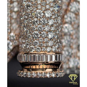 จี้เพชรทรงกระสุน Iced CB4Z ประดับเพชร VVS Lab Grown Diamond รับรองโดย GIA ชุบโรเดียม เงินแท้ 925 สไตล์สตรีทแวร์สั่งทำพิเศษ - Product Image 6