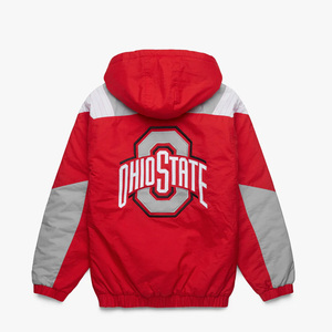 Veste coupe-vent ample style américain unisexe à capuche avec quart de zip brodé, pull sport décontracté streetwear – Grande Vente - Product Image 2