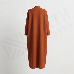 2025 OEM Kimono Outwear Abaya High Stretch Soft Thicker Polyester Fabric Muslim Women V Neck Long Sleeve Party Ramadan Wedding - Product Image 2