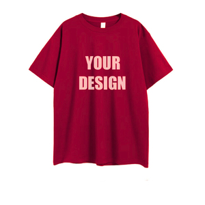 Camiseta de Hombre de Manga Corta, Oversize, Hombros Caídos, 100% Algodón, Cuello Redondo, Casual, Transpirable, 180g, Estampado por Transferencia Térmica, Lisa - Product Image 2