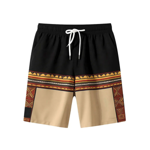 New Premium Quality 100% <b>Polyester</b> Canvas Drawstring Breathable Sun Protection Quick Dry Performance Solid Men Beach <b>Shorts</b> - Product Image 1