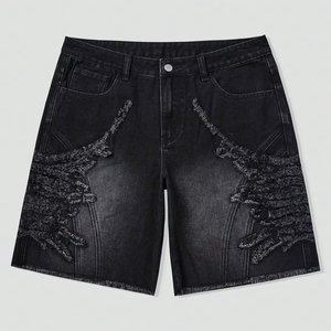 Premium Casual <b>Denim</b> Shorts Custom Color Wash Breathable Quick Dry Lightweight <b>Material</b> - Product Image 1