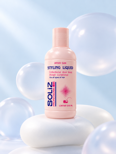 Crème Coiffante Après-Soleil SOLiZ 250mL Lissante/Redresseante Formule Concentrée Réparatrice pour Tous Types de Cheveux Cheveux Secs - Product Image 1