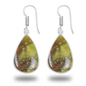 Pendientes de Plata con Ópalo Verde Peruano de Múltiples Formas para Mujer, de Alta Calidad, Lindos, para Fiesta, Regalo, Venta al por Mayor - Product Image 2