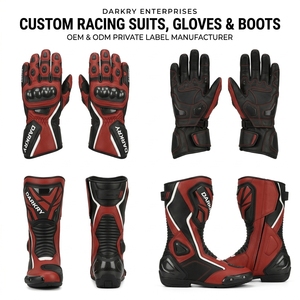 Combinaison de course moto personnalisée en cuir OEM ODM, équipement de piste en gros, vêtements de motard protecteurs en cuir de vachette perforé - Product Image 4