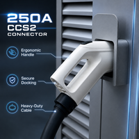 Chargeur rapide DC 120 kW pour véhicules électriques, destiné aux zones de services autoroutiers et aux stations de recharge publiques