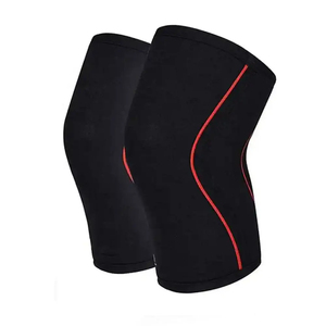 Genouillère de compression unisexe en néoprène de qualité supérieure, respirante, séchage rapide, vert-noir, avec fermeture auto-agrippante - Product Image 1