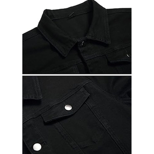 <b>Custom</b> Mens <b>Denim</b> <b>Jacket</b> Heavyweight Cotton Fabric Modern Streetwear Design Comfortable Fit Premium Quality - Product Image 4