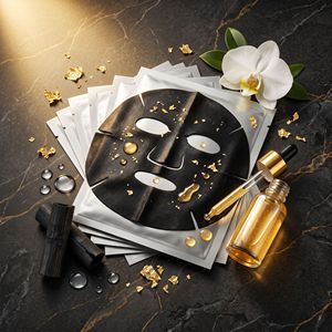 Masque facial au charbon de bois 24K, faible MOQ 1000 pièces, marque privée OEM - Product Image 2