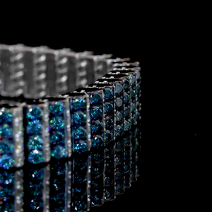 IGI Certified VVS Luxury Gift Hip Hop Style Gold Custom Cut Chain Link Bracelets <b>Men</b> - Product Image 2