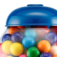 Distributeur automatique de bonbons et de chewing-gums Kwang Hsieh 9 pouces, en verre bleu, avec globe en verre anglais, personnalisé, à monnayeur, moulé sous pression