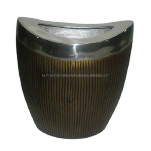 Macetas de flores de Metal, diseño de diamante de forma ovalada para restaurante, jardín y jardín doméstico, accesorios decorativos para macetas florales - Product Image 2