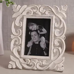 Cadre photo en bois rustique de qualité export naturelle, style vintage, cadre photo en bois massif, cadre photo en bois haut de gamme, décoration de luxe - Product Image 1