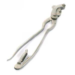 New Serra Modified Emasculator Ratchet Type Veterinary Castration Tool | Heavy Duty Stainless Steel Reusable Clamp <b>Instrument</b> CE - Product Image 1