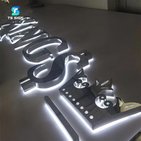 Letras de Canal Acrílicas 3D Retroiluminadas Personalizadas para Negocios, Letreros Luminosos con Nombre de Empresa para Identidad de Marca en Fachadas