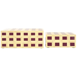 Caja de Joyería Rectangular Decorativa Artesanal con Incrustaciones de Hueso, Estilo Clásico en Relieve, Interior de Terciopelo de Alta Gama para el Mercado Internacional - Product Image 4