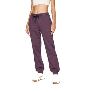 Pantalon de jogging large en molleton de coton biologique pour femme, taille élastique avec cordon de serrage réglable, le plus vendu pour l'hiver, vente en gros - Product Image 1