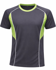 Men Dark Grey Green Sports TShirt & <b>Shorts</b> Set Breathable Quick Dry Gym Wear Athletic Running Training Activewear Outfit Set - Product Image 2