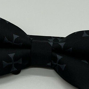 Cravate Maçonnique Artisanale Noire avec Équerre et Compas, Cadeau pour Loge Maçonnique, Prix Abordable - Product Image 5