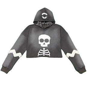 Sudadera con Capucha 100% Algodón Grueso, Corte Cuadrado, Letras con Impresión 3D, Hombros Caídos, Forro Polar Personalizado, 550 GSM - Product Image 1