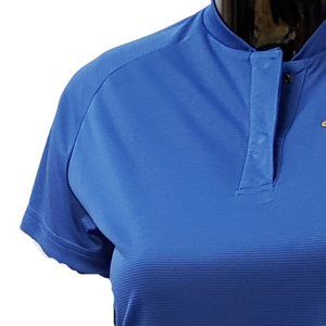 Polo de manga corta para mujer, bordado, transpirable, informal, deportivo, con cuello vuelto, para negocios - Product Image 3