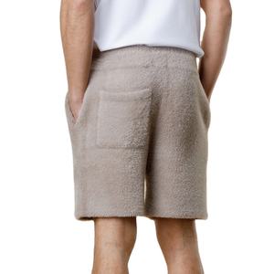 Shorts en mohair de haute qualité 100% laine pour homme, taille mi-haute, shorts tendance, vêtements de rue, tricot uni, shorts à vendre - Product Image 3
