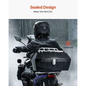 Bauletto Moto Universale 48L Impermeabile Staccabile in PP con Pannello Riflettente - Nuovo Modello Durevole - Product Image 6