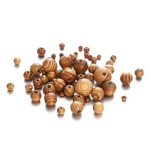 Decorative <b>Wooden</b> Beads for Boho Home Decor Garland Designs and Handmade Wall Accessories <b>Barrel</b> Beads - Product Image 2
