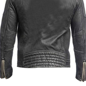 Veste en cuir d'agneau pour homme de qualité supérieure avec impression de logo personnalisée, différentes options de couleurs, vente en gros de vestes en cuir - Product Image 5