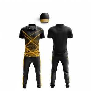 Premium Sublimated Cricket Team Jersey Set | <b>Men</b> Women Youth Cricket Wears Polo Shirt and <b>Trouser</b> Full Team Outfit custom - Product Image 3