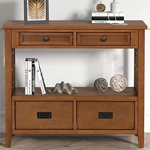 Mesa Consola de Madera para Pasillo, Mueble Elegante para Decoración del Hogar, Entrada, Sala de Estar, Dormitorio, Oficina, Mesa Decorativa - Product Image 1