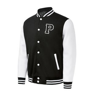 New High Quality Varsity Jacket Women Custom Embroidery Leather Sleeve Custom Trend College Baseball jacket for <b>men</b> - Product Image 1