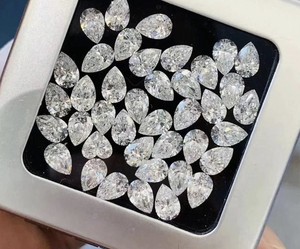 Diamantes de laboratorio de lujo con corte de pera de 3.50 x 2.50 mm DEF/VVS2-VS1, tamaño elegante |   Diamante Suelto Cultivado en Laboratorio |   Diamante con Corte Elegante - Product Image 3