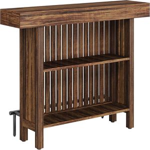 โต๊ะบาร์บ้านสไตล์โมเดิร์น ใช้ได้สองแบบ ทั้งโต๊ะรับประทานอาหารและโต๊ะกาแฟ พร้อมพื้นที่จัดเก็บ - Product Image 6