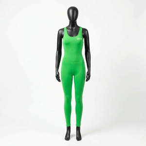 Custom Plus Size Women's Jumpsuit 100% Cotton Eco-Friendly Sweat-Wicking Four-<b>Way</b> Stretch Jumpsuit - Product Image 2