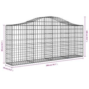 Lot de 2 paniers gabions en fer galvanisé, catégorie de produits en treillis métallique - Product Image 6