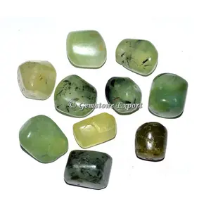 Prehnite Tumbled Stones for Sale Natural Polished Bulk Agate Gemstone Tumbled Stone For Healing at Wholesale Price