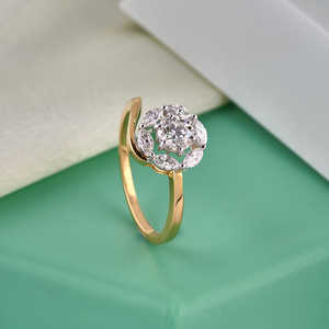 Anillo de diamantes Purecarat Illusion Setting Joyería elegante y lujosa - Product Image 5
