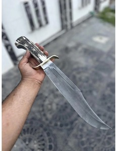 Couteau de chasse Bowie THEWIZ CRAFTS, forgé à la main, durable, à pointe clip, lame en acier à haute teneur en carbone, 8-9,9 pouces, ambidextre, authentique - Product Image 2