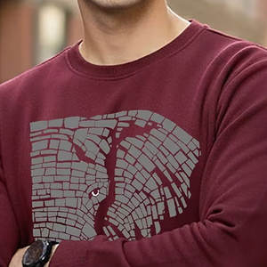 Sweat-shirt à capuche unisexe pour homme, style créateur, col rond, sport, en coton, épaules tombantes - Product Image 6