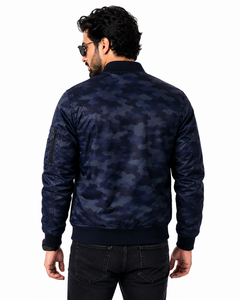 Men's Custom <b>Camouflage</b> Bomber Jacket Premium Flight Jacket with Rib Knit Collar Cuffs and Hem Lightweight Tactical Casual Wear - Product Image 4