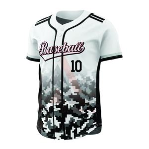 Maillot de baseball personnalisé OEM pour hommes et femmes, anti-bactérien, séchage rapide, respirant, col en V, logo personnalisé, imprimé camouflage, grandes tailles - Product Image 6