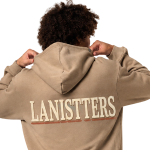 Sweat à capuche personnalisé pour homme, coupe classique, avec cordon de serrage, poche kangourou, imprimé lettres sur le devant, en molleton 100% coton - Product Image 4