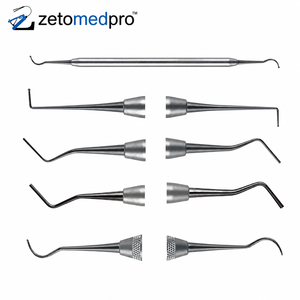 เครื่องมือทำฟันแบบพรีเมียมสำหรับการบูรณะฟัน ผลิตจากสแตนเลส OEM Zetomed Pro - Product Image 1