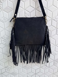 2026 Designer <b>Bag</b> Hair on Hide Fringe Cowhide Leather <b>Sling</b> <b>Bag</b> Patches Handbag Cross Body Fashion Gypsy Fringe Stylish <b>Bags</b> - Product Image 4